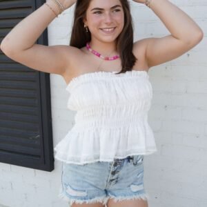 Coastal Breeze Strapless Top