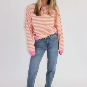 Pink Lemonade Stripped Top